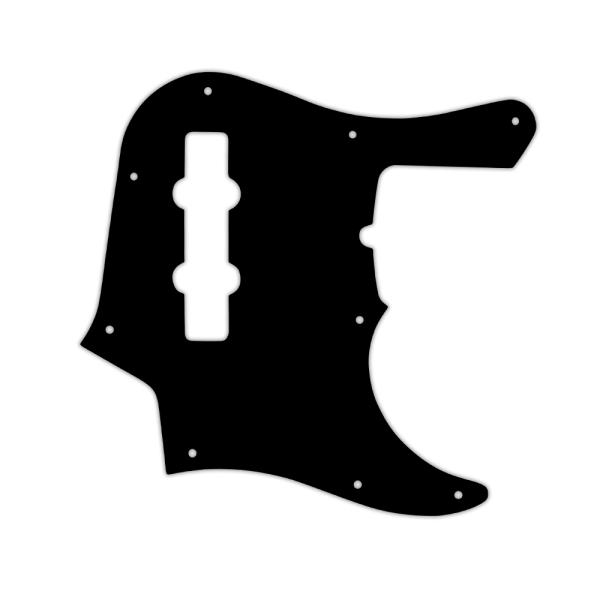 USA CUSTOM PICKGUARD für FENDER® AMERICAN DELUXE 1995 - Present 22 FRET 4 STRING JAZZ BASS® 3 PLY PG BLACK BWB